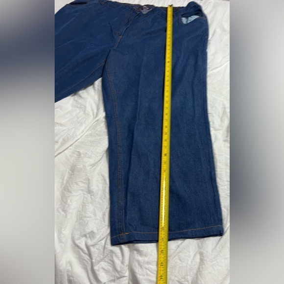 Woman Within 100% Cotton Natural Fit Denim Jeans w/Center Back Elastic - Picture 4 of 10